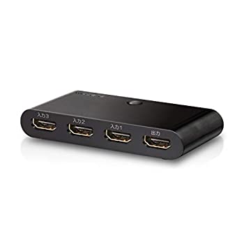 【中古】(未使用・未開封品)エレコム HDMI 切替器 3入力 1出力 【PS4 PS3 Xbox360 Nintendo Switch ニンテンドークラシックミニ動作確認済】 HDMIケーブル付属(1本) ブラック GM-DHSW31BK...