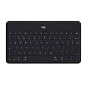 【中古】Logitech Keys-To-Go - Keyboard - Bluetooth - waterproof - black - for Apple iPad, iPhone, Apple TV