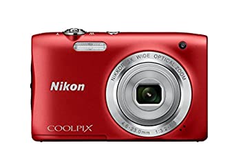 【中古】Nikon デジタルカメラ COOLPIX S2900 5倍ズーム 2005万画素 レッド S2900RD