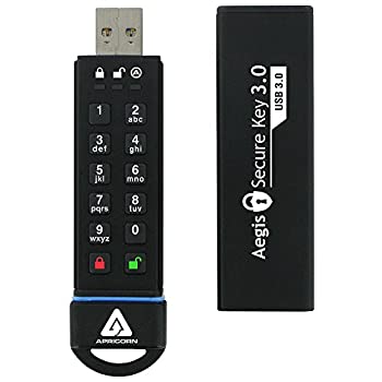 【中古】(未使用・未開封品)Apricorn Aegis Secure Key - USB 3.0 Flash Drive, ASK-256-120GB 暗号化...