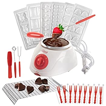 【中古】Good Cooking 30以上の無料アクセサリー、12件のレシピポットエレクトリックチョコレートフォンデュの噴水Melting Potのチョコレート