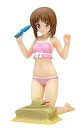 【中古】BEACH QUEENS ガールズ&パンツァー 西住 みほ 1/10スケール PVC製 塗装済み 完成品 フィギュア