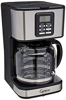 yÁzCapresso SG220 Black and Stainless Steel 12 Cup Coffee Maker by Capresso
