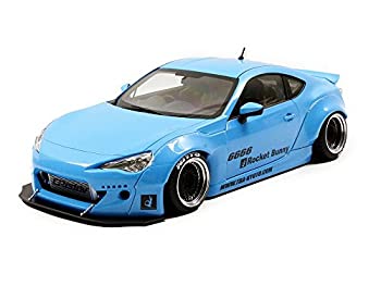 【中古】【非常に良い】AUTOart 1/18 ロケットバニー 86 (メタリック スカイブルー/ブラック ホイール) 完成品