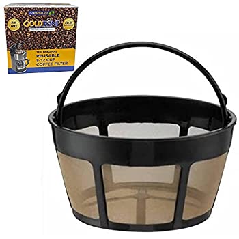 yÁz(gpEJi)(1) - GoldTone Brand Reusable 8-12 Cup Basket Coffee Filter fits Cuisinart Coffee Makers and Brewers. Replaces your Cuisinart Reusable