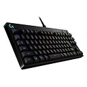 【中古】【非常に良い】Logicool G ゲーミングキーボード テンキーレス G-PKB-001 ブラック メカニカルキーボード タクタイル 日本語配列 RGB 着脱式ケーブル G Pro 国(2)