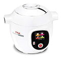 【中古】【非常に良い】ティファール 電気圧力鍋 無水調理 大容量 6L 2~6人用 レシピ内蔵タイプ(150種類) 1台4役 「クックフォーミー エクスプレス」...