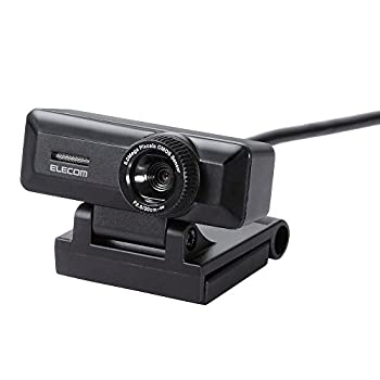 【中古】エレコム WEBカメラ UCAM-C750FBBK マイク内蔵 フルHD 1080p 30FPS 500万画素 高精細ガラスレンズ ケーブル長1.5m ブラック