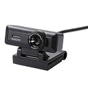【中古】【非常に良い】エレコム WEBカメラ UCAM-C750FBBK マイク内蔵 フルHD 1080p 30FPS 500万画素 高精細ガラスレンズ ケーブ...