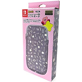 【中古】【非常に良い】NINTENDO SWITCH専用 ソフトポーチ 星のカービィ グレー