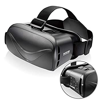 【中古】(未使用・未開封品)エレコム VRグラス/デュアルレンズ/Bluetoothコントロール機能付/ブラック