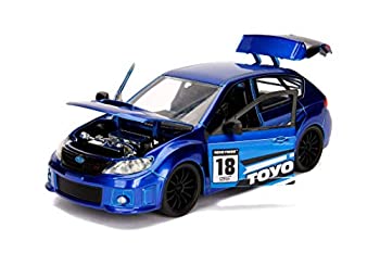 š2012 Subaru Impreza WRX STI Blue JDM Tuners 1/24 Diecast Model Car by Jada