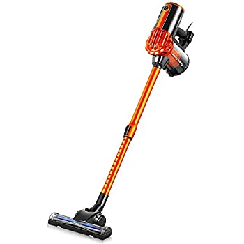 【中古】【非常に良い】iwoly 掃除機 V600 サイクロン 600W ハイパワー 超強力吸引 コード式 スティッククリーナー HEPAフィルター コード付き コンパクト 静音 超軽量