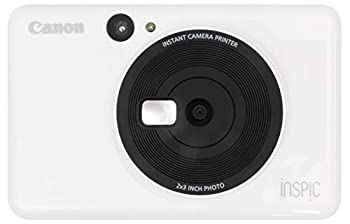 【中古】Canon インスタントカメラプリンター iNSPiC CV-123-WH ホワイト