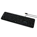 【中古】【非常に良い】ミヨシ MCO レトロ風デザインUSBキーボード ブラック TRT-US01/BK