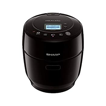 【中古】シャープ ヘルシオ ホットクック 電気調理鍋 無水鍋 1.0L 1~2人用 スマホ連携 2段調理 ブラック KN-HW10E-B