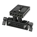 【中古】(未使用・未開封品)CAMVATE DSLR ベースプレートマウント レールブロック高さライザー付き 15mmレールロッドサポートシステム用