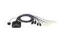 【中古】(未使用・未開封品)ATEN CS22DP 2ポート USB DisplayPort ケーブルKVMスイッチ(ワイヤードリモコン付)(2)