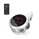 【中古】(未使用・未開封品)エレコム FM トランスミッター 重低音モード イコライザー付 Bluetooth USB×2ポート 2.4A おまかせ充電 リモコ...