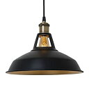 【中古】Haian Support ペンダントライト レトロ 照明器具 E26 引掛けシーリング 1灯 黒 天井照明 LED 電球対応 電球別売り 北欧 インダ...