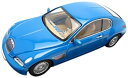 【中古】AUTOart 1/43 ブガッティ EB118 (ブルー) 完成品