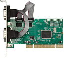 【中古】【非常に良い】AREA RS232Cシリアルポート (外部) x2ポート増設PCIボード ロープロファイル対応 SD-PCI9835-2SL(2)