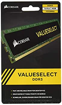 【中古】【非常に良い】CORSAIR DDR3 メモリモジュール Value Select Series 4GB×1枚キット CMV4GX3M1A1333C9