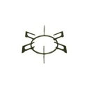 【中古】リンナイ ガステーブル専用部品 ごとく【大サイズ】※左右共通(黒) 010-320-000
