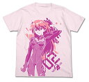 【中古】【非常に良い】ヱヴァンゲリヲン新劇場版 アスカ グラフィックTシャツ ライトピンク サイズ:L