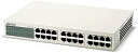 【中古】BUFFALO 10/100Mbps対応 金属筺体 電源内蔵 24ポート ホワイト スイッチングハブ LSW3-TX-24NSR