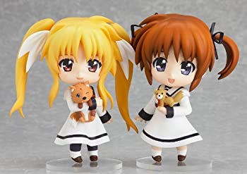 【中古】ねんどろいど 高町なのは&フェイト 私立聖祥大付属小学校制服Ver. WF2012(夏)限定 可動フィギ..
