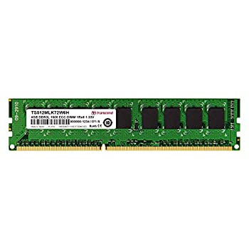 【中古】Transcend 法人(ビジネス)向け 業務用/産業用 Samsung DRAM搭載 DDR3L-1600 ECC-DIMM 1Rx8 4GB 1.35V TS512MLK72W6H 【中古】Transcend 法人(ビジネス)向け 業務用/産業用 Samsung DRAM搭載 DDR3L-1600 ECC-DIMM 1Rx8 4GB 1.35V TS512MLK72W6H