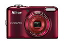 【中古】Nikon デジタルカメラ COOLPIX L28 有効画素数2005万画素 単3乾電池対応 レッド L28RD(2)