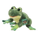 【中古】オーロラ ワールド ぬいぐるみ ボディーパペット カエル (鳴き声サウンド入)