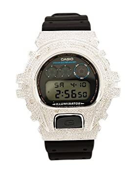 【中古】[カシオ]CASIO G-SHOCK DW-6900 DIAMONDS CUSTOM ダイヤモンド カスタム ジーショック メンズ 腕時計 ウォッチ 0.25ct gs-0001