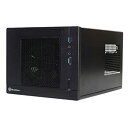 【中古】【非常に良い】Silver Stone Mini-ITXケース フルブラック SST-SG05BB-Lite/B