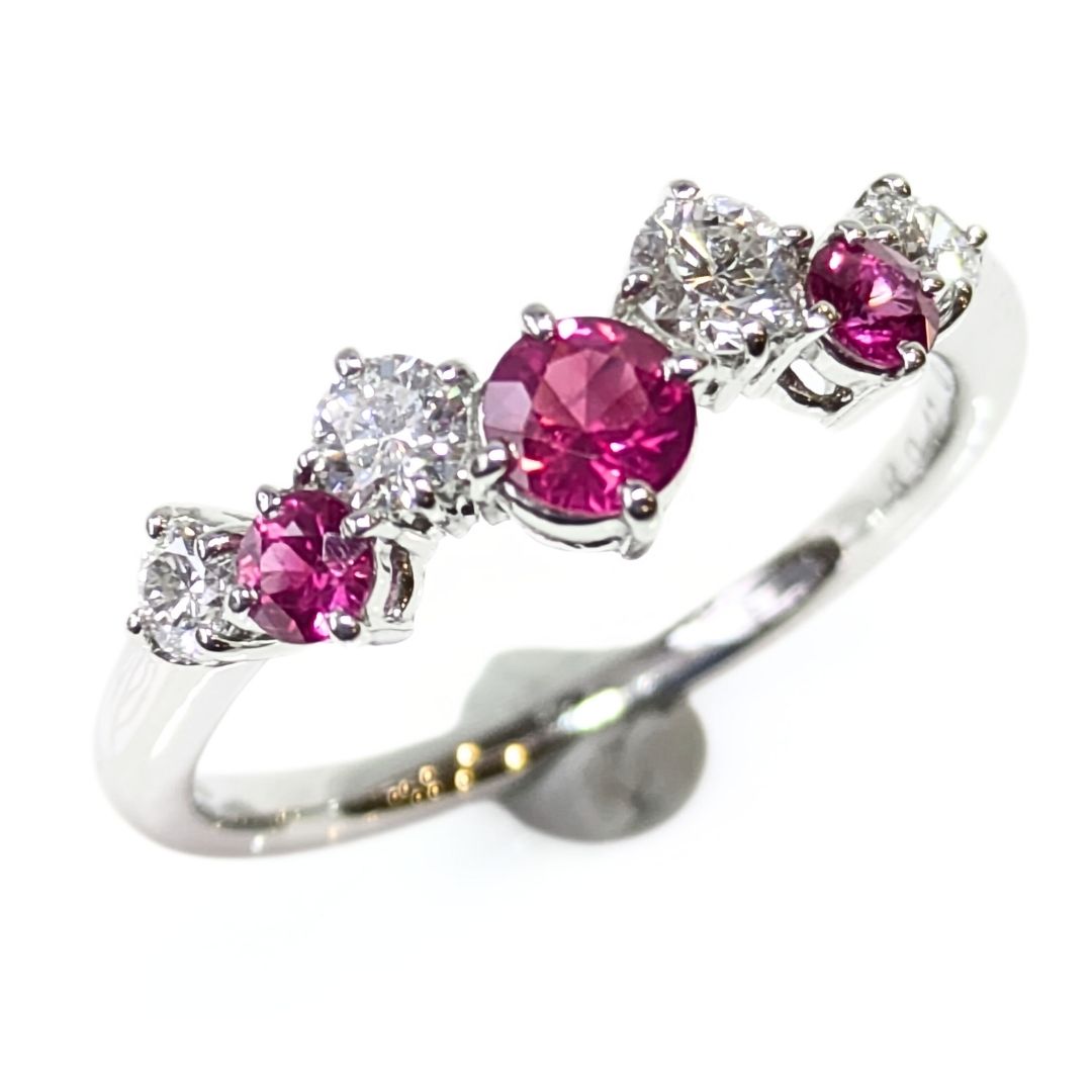 プラチナルビーダイヤモンドリング1...