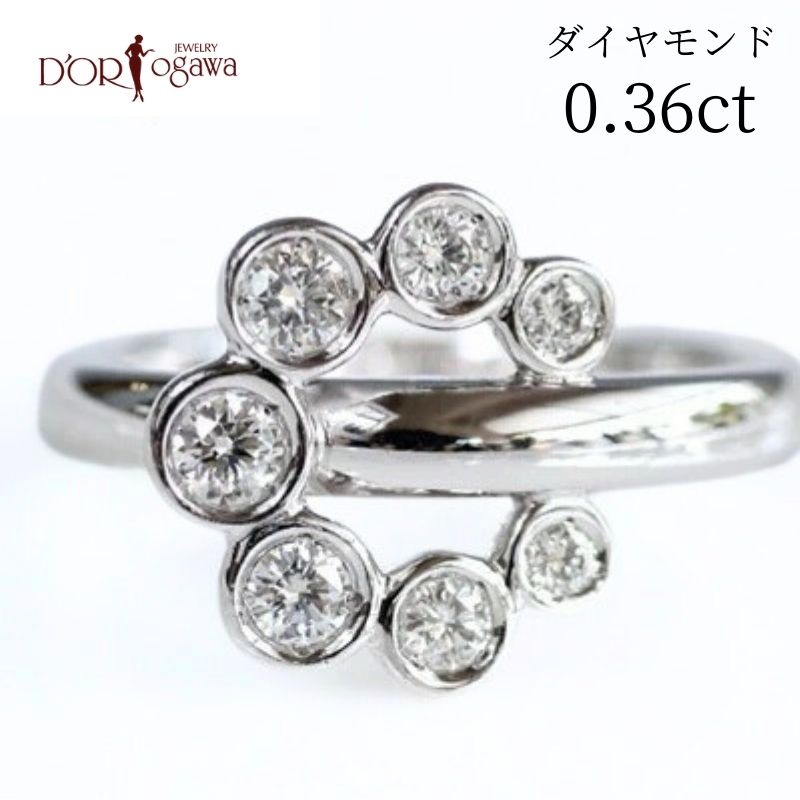 Rakuten - 【在庫完売後再販不可 】プラチナ セブンダイヤモンド リング 12号Pt900 Platinum 白金 ダイアモンド 天然ダイヤ 指輪 4月 誕生石 在庫限り 結婚7周年 銅婚式 7石ダイヤモンド ラッキーアイテム 天然石 日本製【H】　_in