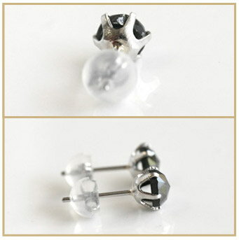 【クーポンで300円OFF】ブラックダイヤピアス 0.5カラット バレンタイン 誕生日 プレゼント ギフト メンズ レディース 男女兼用 片耳販売ローズカット ピアス2個両耳買いでトータル1.00ct ギフト メンズ 本物 新品 プラチナ mfd 　父の日格安通販　バレンタイン　人気　ランキング