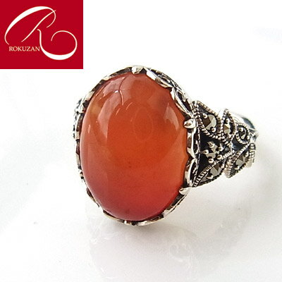シルバーカーネリアンリングRoku...