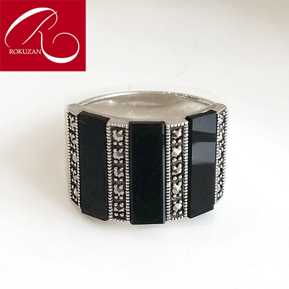 【碌山】 シルバー オニキス リング ロクザン シルバー925 シルバー アンティーク ジュエリー おしゃれ レディース 送料無料 ギフト プレゼント おしゃれ...