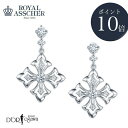 【P10倍】 新品 ロイヤルアッシャープラチナ ダイヤモンド イヤリング JEA0087BP ウィンドウフレーム Royal Asscher diamond P...