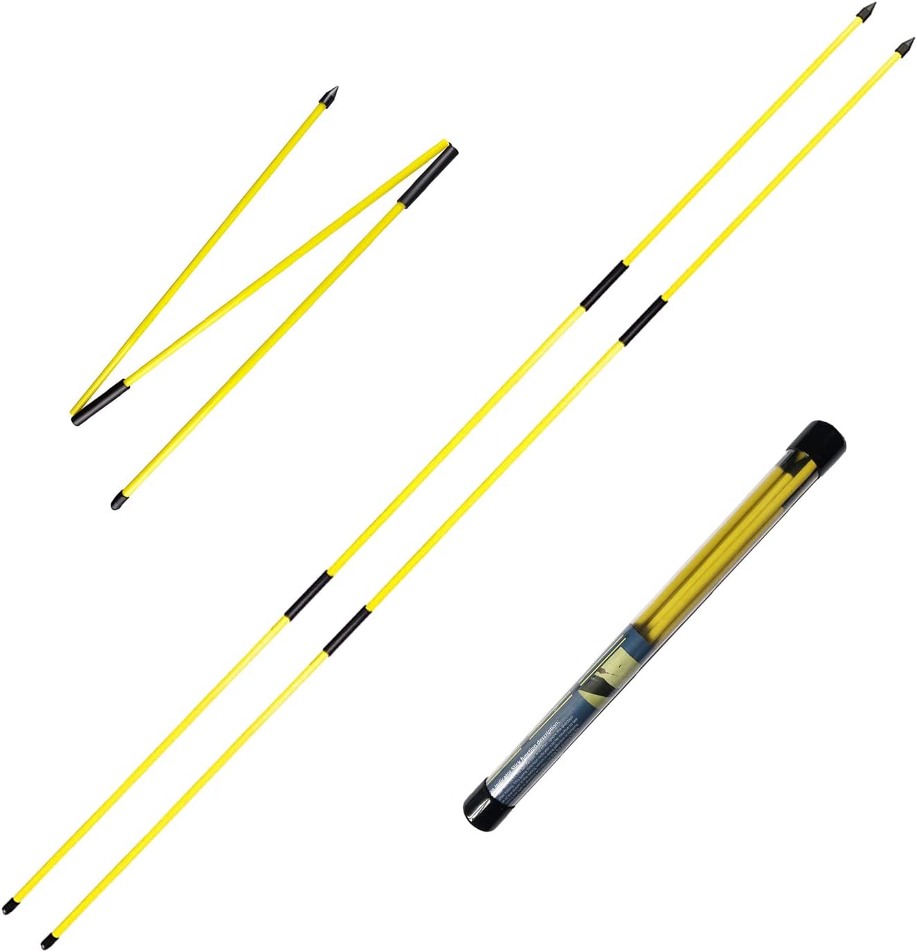 ゴルフアライメントスティック 　2本セット 折りたたみ　ゴルフスイング練習器具 方向指示棒