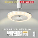 【公式通販】CIRCULIGHT サーキュライト ソケットシリーズ 電球色 E26用 DSLS62LWH ｜ホワイト リモコン付 60W相当 照明 調光2段階 風量3段階 簡単設置 トイレ 洗面所 脱衣所 玄関 角度調整可 LED シーリングライト サーキューレーター ドウシシャ