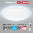 【公式通販】＜5年保証＞ Luminous ( ルミナス ) LED シーリングライト 12畳用 調光モデル RT45-X12DX ｜ 5000ルーメン 調光7段階 節電 省エネ 簡単取付 リモコン付き タイマー メモリ LEDライト 天井照明 照明器具 ドウシシャ