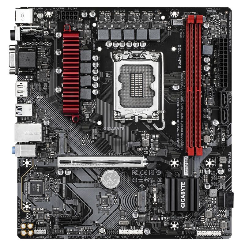 GIGABYTE B760M GAMING AC DDR4 GEN5 (B760 1700 MicroATX)