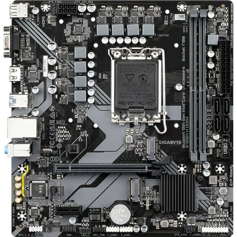 GIGABYTE B760M H DDR4 (B760 1700 MicroATX)