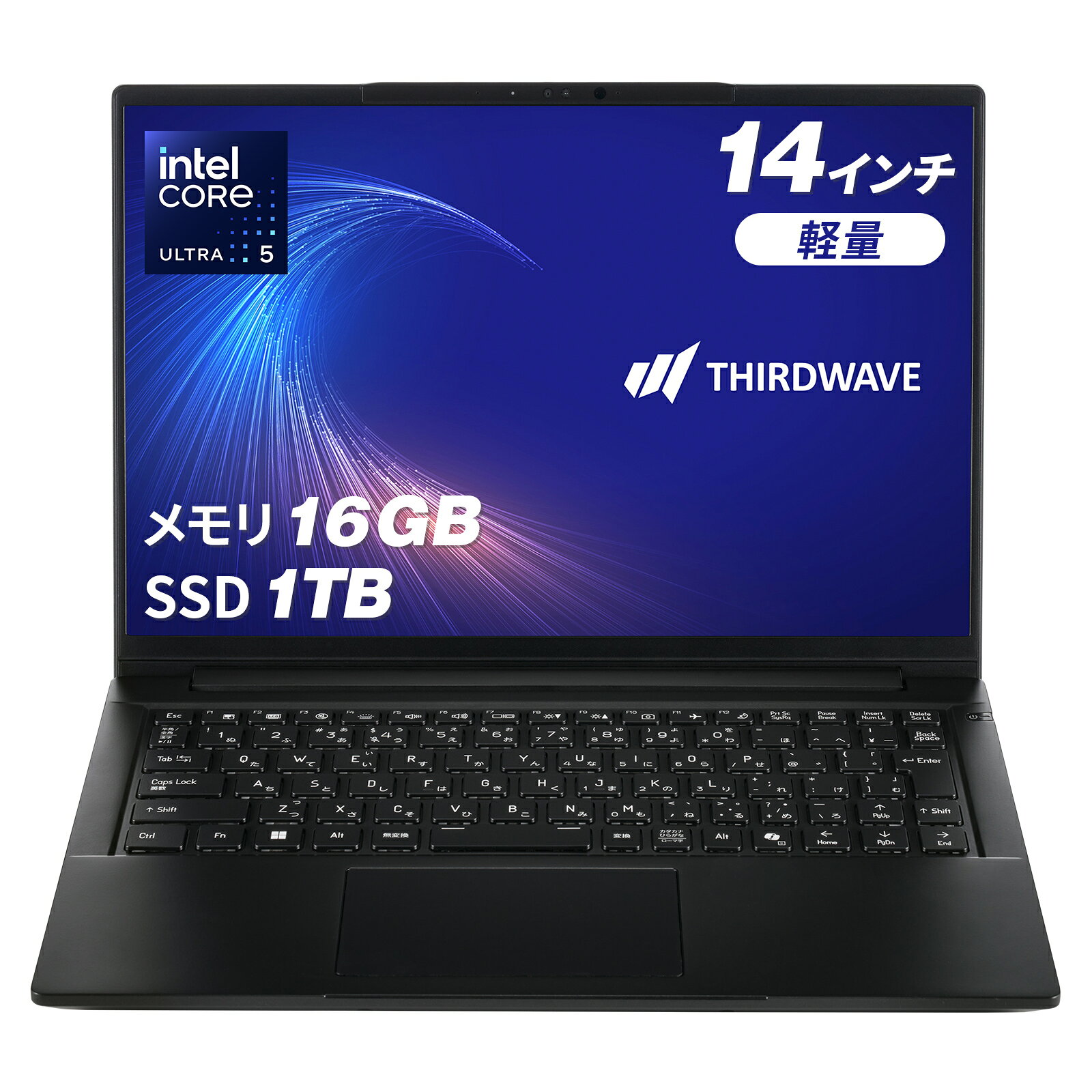 サードウェーブ ノートパソコン Core Ultra 5 325 メモリ 16GB / SSD 1TB Windows 11 Home 14インチ 60Hz THIRDWAVE F-14PN5A : Copilot+ PC 22299-4071