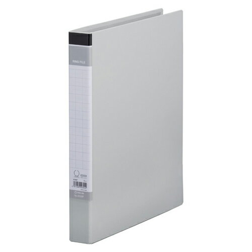 キングジム リングファイル BF A4判タテ型(背幅37mm)（グレー）