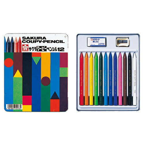 サクラクレパス クーピーペンシル12色（缶入り） 12色セット dotkae-ru-10241988 どっとカエール 楽天市場支店 パッケージ画像
